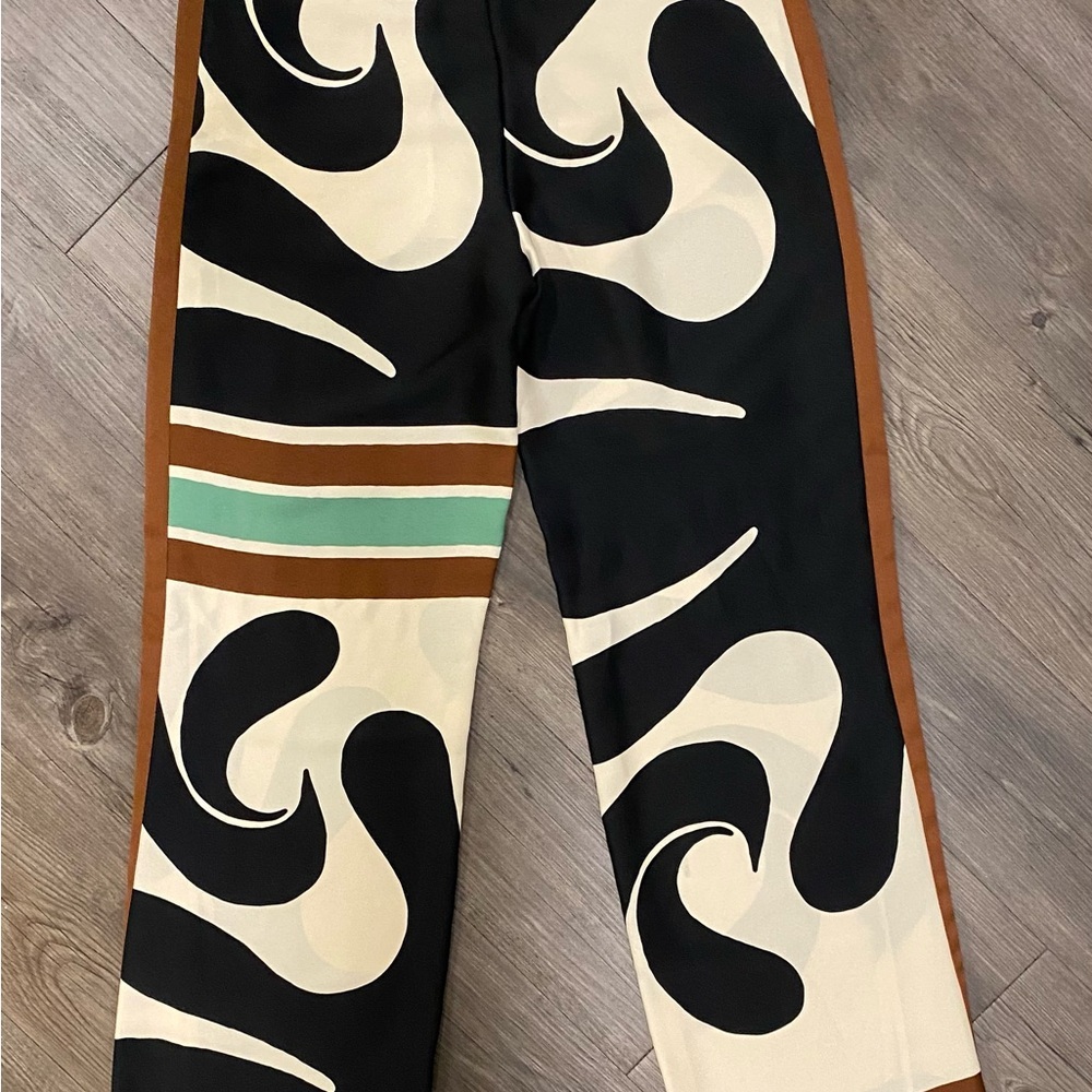 Zara Printed Wide Leg Trousers - Picture 9 of 9
